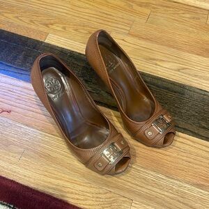 Tory Burch brown wedges